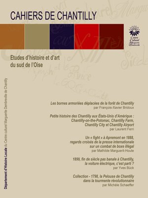 cover image of Les Cahiers de Chantilly, n°16